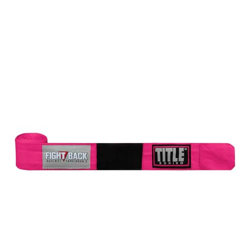 Title Boxing Fight Back Semi-Elastic Hand Wraps: Boxing Wraps, Hand Wraps for Boxing Gloves, Boxing Hand Wraps, Boxing Equipment, Wrist Wraps Boxing - color: Pink