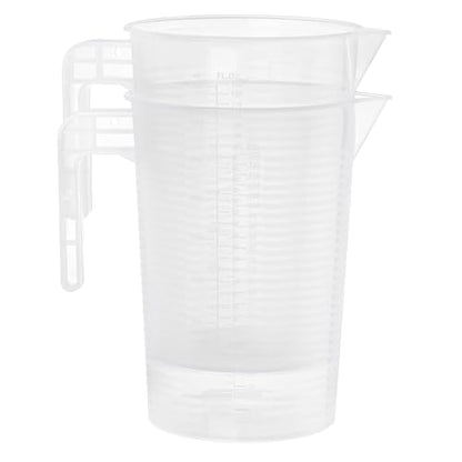 WUWEOT 2 Pack 125oz Measure Pitcher, Large Plastic Mixing Pitcher, US Conversion Chart, Food Grade Graduated Measuring Cup for Lawn Pool Chemicals Home Hobbies Motor Oil Fluids Cooking