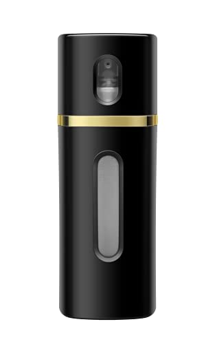 LASBOTTLE 4 in 1 Travel Bottle Travel Accessory Travel Essentials Liquid Dispenser Travel Container Pump Bottle Leak Proof Toiletries Soap Cosmetic Lotion Spray, 6.1 oz (Gold Black)