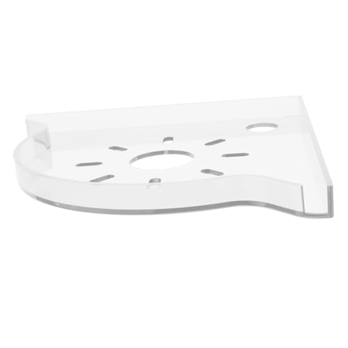 Abaodam Triangle Corner Fish Tank Organizer Multi-functional Aquarium Storage Stand for Easy Access and Efficient Space Utilization for Living Areas - color: White