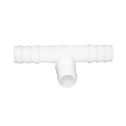 Plastic 5/8" ID Hose Barb Fittings, Equal Barbed Tee Pipe Connectors 3 Way Joint Splicer Mender Union Adapter for Boat Aquarium, Pack of 3 - size: 5/8 Inch
