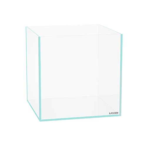 25C Rimless Low-Iron Cube Aquarium, 3.7 Gal, 9.8x9.8x9.8in | 25x25x25cm; shrimp, betta and nano; 5mm glass - size: 3.7Gal W9.84×D9.84×H9.84 in(25x25x25cm)