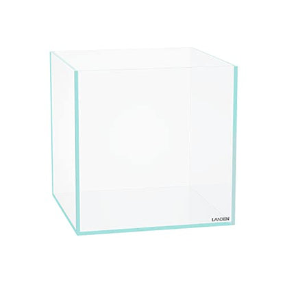 25C Rimless Low-Iron Cube Aquarium, 3.7 Gal, 9.8x9.8x9.8in | 25x25x25cm; shrimp, betta and nano; 5mm glass - size: 3.7Gal W9.84×D9.84×H9.84 in(25x25x25cm)