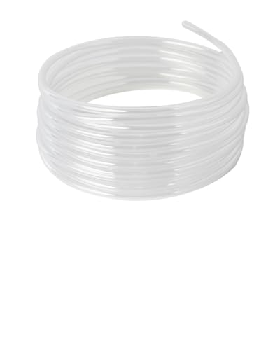 Airline CO2 Tubing 16.4 Feet PU Aquarium CO2 Pressure Proof Tubing Trachea with Check Valves, Suction Cups, Soft and Transparent Aquarium Air Pump Accessories for Fish Tank