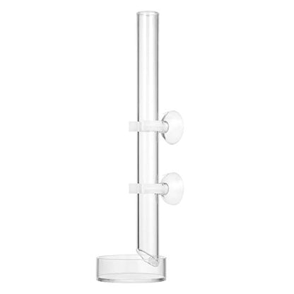 Shrimp, Acrylic Assembled Shrimp Feeder Tube Tray Integrated Feeder Kit for Fish Tank Aquarium Shrimp, 22x2x2cm