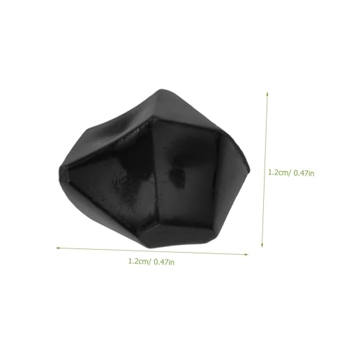 COLLBATH Black Irregular Faux Ice Stone Decorative Aquarium Gravel and Garden Rocks for Fish Tank Landscaping and Terrarium Ornament