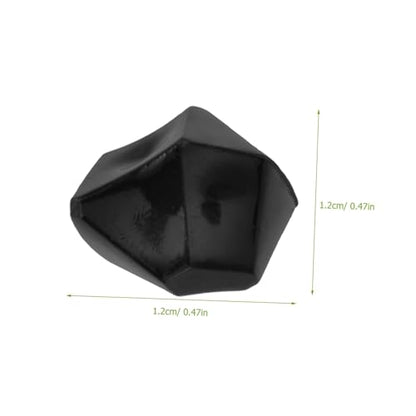 COLLBATH Black Irregular Faux Ice Stone Decorative Aquarium Gravel and Garden Rocks for Fish Tank Landscaping and Terrarium Ornament