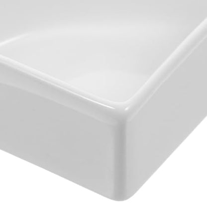 iplusmile Ceramic Hamster Food Bowl, White, 5"