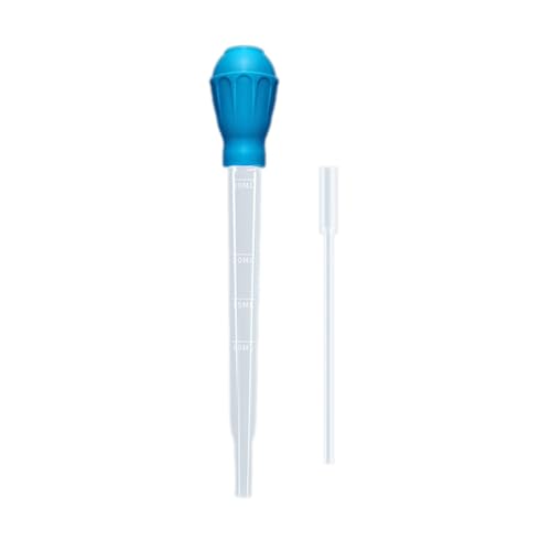 Manual Fish Tank Water Changer Aquarium Dropper Pipette Gravel Straw Accessies Long - color: Blue, size: A