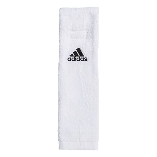 adidas Football Team Towel Dries Hands, Stays-in-Place with Hook and Loop Closure - color: White