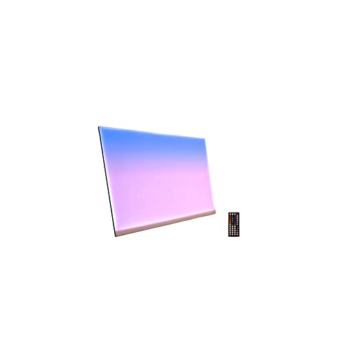 Aquarium Backlight Screen-Fish Tank Background Light,for Rimless Aquarium,Ultra-Thin 6mm Gradient Colors Panel.RGB Series. - size: 35.4W×19.7H in(90x50cm)RGB
