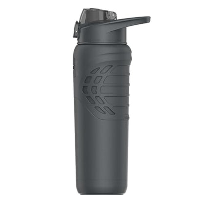 Under Armour 24Oz Stainless Steel Water Bottle, Insulated, Carabiner Easy Carry Hook, Leak Proof, Kids & Adults, All Sports, Gym - color: Slate Gray