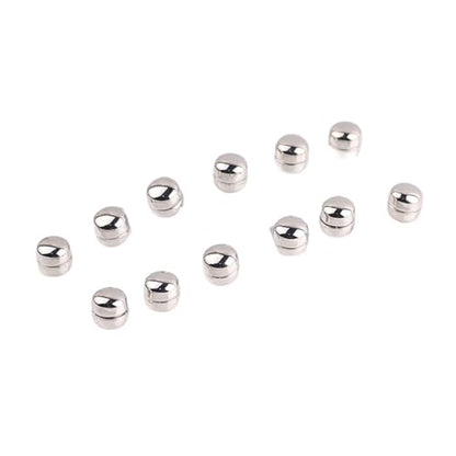 12pcs Magnetic Buttons For Clothing,hijab Magnetic Pins Multi-Purpose Pinless Fasteners For Muslim Wedding Gift Women - color: A-silver