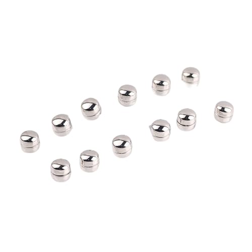 12pcs Magnetic Buttons For Clothing,hijab Magnetic Pins Multi-Purpose Pinless Fasteners For Muslim Wedding Gift Women - color: A-silver