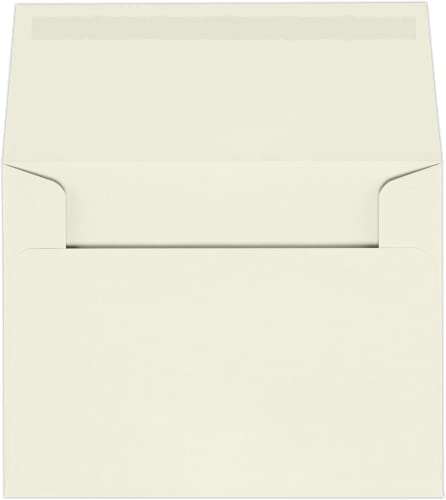 LUXPaper A2 Classic Linen Invitation Envelopes | 4 3/8" x 5 3/4" | Natural White | 70lb. Text | 50 Qty - color: 70lb. Classic Linen Natural White, size: 50 Qty.