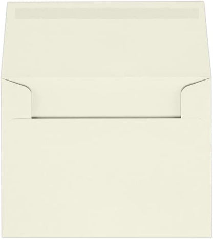 LUXPaper A2 Classic Linen Invitation Envelopes | 4 3/8" x 5 3/4" | Natural White | 70lb. Text | 50 Qty - color: 70lb. Classic Linen Natural White, size: 50 Qty.