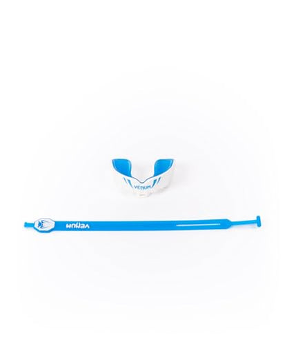 Venum Kids Challenger Mouthguard - Strap/Strapless - color: White/Blue, size: Kid's