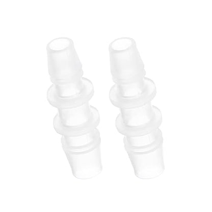 PATIKIL 3/8" x 5/16" Plastic Hose Barb Fitting, 2 Pcs Thru-Bulk Pipe Connectors Barbed Splicer Mender Joint Adapter Union for Aquarium Fuel Gas Liquid Air - size: 3/8" x 5/16"