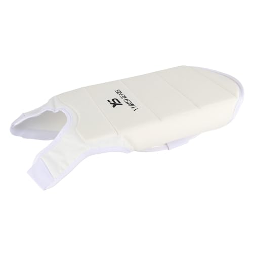Karate Chest Guard, Unisex Highly Elastic Taekwondo Chest Guard Boxing Breast Protector Vest for Adult Child(M)