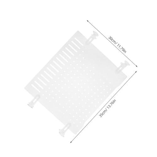 TOYANDONA Transparent Acrylic Fish Tank Divider Easy Install Aquarium Isolation Board for Fish Separation and Shrimp Breeding Includes Suction Cups