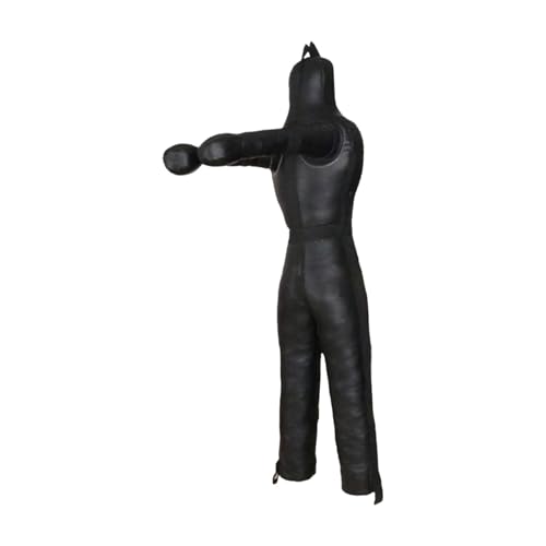 MMA Grappling Dummy Unfilled Training Bag for Judo and Karate, 180cm Black