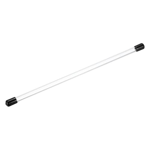 MECCANIXITY Clear Storage Tube 5.4x8.8mm Small Plastic Round Tubing with Caps Rigid Bottle Container 250mm/10 Inch for Item Stored - size: 5.4x8.8x250mm