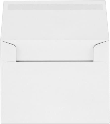 LUXPaper A2 Invitation Envelopes (4 3/8 x 5 3/4) - 70lb. Classic Linen Avon Brilliant White (1000 Qty.) | Perfect for Invitations, Announcements, Sending Cards, RSVP Cards | 4870-70AWLI-1M - color: 70lb. Classic Linen Avon Brilliant White, size: 1000 Qty.