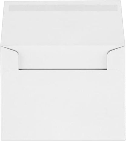 LUXPaper A2 Invitation Envelopes (4 3/8 x 5 3/4) - 70lb. Classic Linen Avon Brilliant White (500 Qty.) | Perfect for Invitations, Announcements, Sending Cards, RSVP Cards | 4870-70AWLI-500 - color: 70lb. Classic Linen Avon Brilliant White, size: 500 Qty.