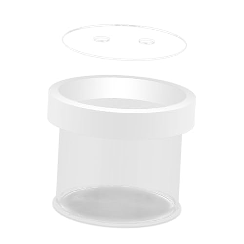 Fish Breeder Box Fish Tank Hatchery Floating Acrylic Transparent Fine Mesh Bottom Isolation Box Incubator for Baby Fish Betta, 12cmx10cm