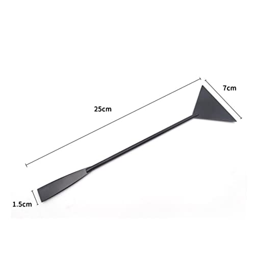 Sosoport Stainless Steel Aquatic Cleaning Tool Sand Shovel Grass Waterweed Clipper for Aquarium Maintenance for Removing Decaying Leaves Substrate Durable Black Design