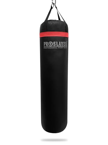 100lb Boxing MMA Heavy Punching Bag UNFILLED - Made in USA - color: Black/Red