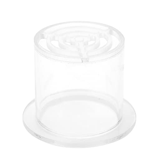 Feeding Breeding Protection Cover Acrylic Transparent Feeder Cover Block Fish Safety Aquarium Drain Pipe Cover for Saltwater Freshwater Fish Tank Accessories