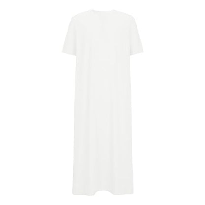 Muslim Thobe Robe for Mens Long Sleeve Thobe Thawb Middle East Saudi Arab Caftan Crew Neck Islamic Abaya Dubai Robes - color: White, size: Small