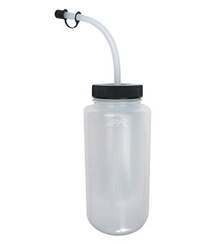 A&R Sports Water Bottle - color: CLEAR, style: CURVED STRAW