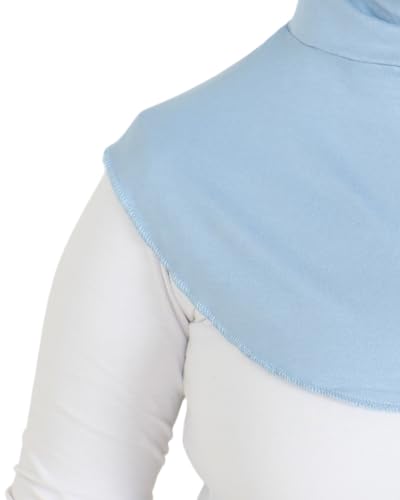 Prien Sport Hijab For Women, Muslim Head Scarf, Flexible Turban Girls, Chic Islamic Wear For Gym, Neck Collar Bonnet Viscose - color: Light Blue