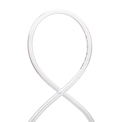 DAVCO 3/4" ID x 100ft Clear Vinyl Tubing, Low Pressure Flexible PVC Tubing, Heavy Duty UV Chemical Resistant Lightweight Plastic Vinyl Hose, BPA Free and Non Toxic - size: 3/4"ID, style: 100 Feet
