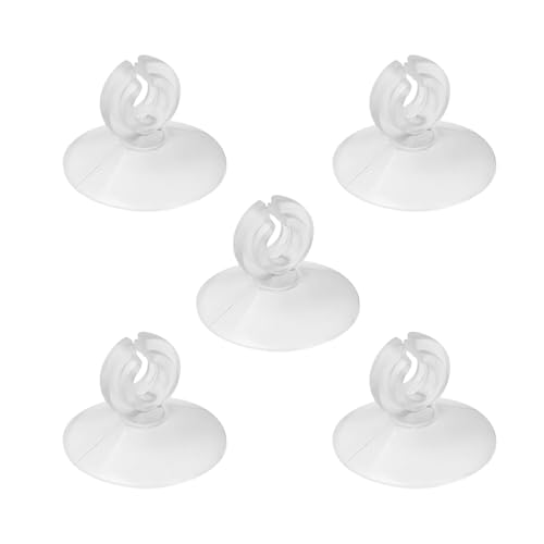 5Pack Corrosion-Proof Hose Fasteners for Fish Tubing and Wire Stability Hold Aquarium Suction Cups
