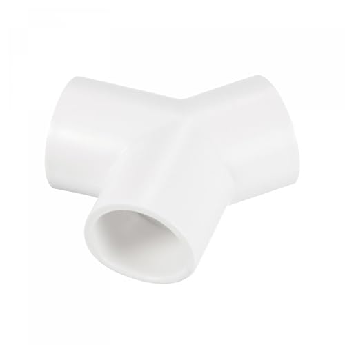 PATIKIL 25mm PVC Pipe Fittings, 1 Pack 3 Way Y Shape Water Tubing Joint Connectors Adapters Union for Garden Irrigation Home Aquarium - size: 25mm