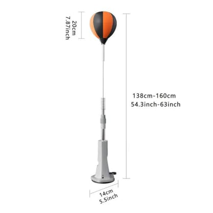 Height Adjustable Punching Bag with Stand, Speed Bag & Reflex Boxing Ball Set, Ideal for Training, Relief and Home Fitness