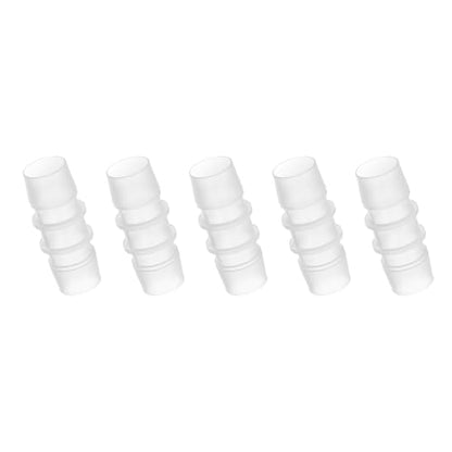PATIKIL 3/4" x 3/4" Plastic Hose Barb Fitting, 5 Pcs Thru-Bulk Pipe Connectors Barbed Splicer Mender Joint Adapter Union for Aquarium Fuel Gas Liquid Air - size: 3/4" x 3/4"
