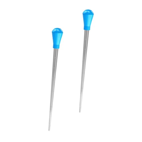 Veemoon 2pcs Multifunctional Plastic Pipette Droppers Scale for Accurate Measurement for Fish Tank Water Changes and Kitchen Use and Safe Liquid Transfer Tools