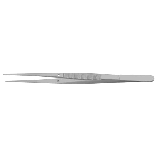 Fine Point - Micro Tweezers Forceps - Splinter Remover Pliers College Cotton Pliers Stainless Steel (Straight 6") - size: Straight 6"