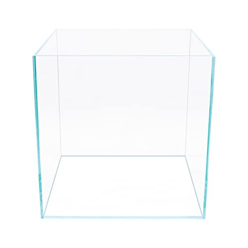 7Gal Ultra Clear Rimless Low Iron Glass Cubic Aquarium Tank (W11.81×D11.81×H11.81 inch(30x30x30cm)) 5mm Thickness Include Black Leveling Mat - size: W11.81 × D11.81 × H11.81 inch