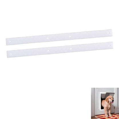 Replacement Mounting Brackets Compatible with PetSafe Dog Doors (2-Pack) — Snap-On Design, Fits Wall Entry Models Medium, Easy Installation No Tools Required — White - size: Medium