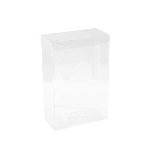 Hammont Clear PET Plastic Storage Boxes - Transparent Gift Boxes, Empty Containers Packing Box for Party Favors Ideal for Cookies, Ornament, Gifts, Wedding, Birthday and Parties - 7.5"x5"x2.5" (8 Pack) - size: 7.5"x5"x2.5"
