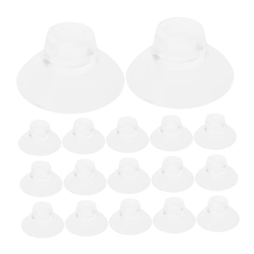 GALPADA 50pcs Aquarium Feeder Cups Transparent Fish Tank Suckers for Easy Installation Secure Feeding of Shrimp and Fish for Aquatic Environments - size: 2.60X2.60X1.50CM
