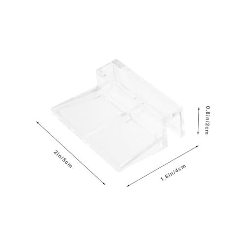 ERINGOGO 12pcs Rimless Aquarium Lid Clips Support Holder for Glass Covers Stable and Aesthetic Fish Tank Accessories