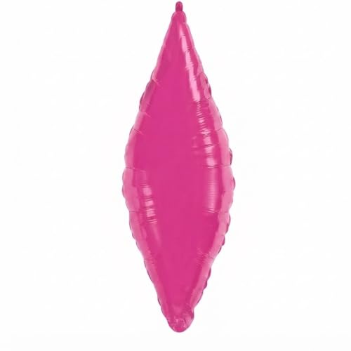PMU 5Pcs 27 Inch Magenta Taper Shaped Mylar Balloon – Giant Foil Party Decoration for Birthday, Celebration, Event Décor & Balloon Display - color: Magenta Taper Shaped, size: Pkg of 5