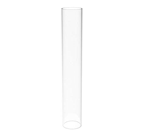 FixtureDisplays® Clear Acrylic Tube 2" (Nominal) Diameter (1.9685" Exact Outside dim) x 12" Long, 5/64" (2mm) Wall Open Ended 15137-12"-4PK-NPF - size: 2" Dia X 12" 4PK