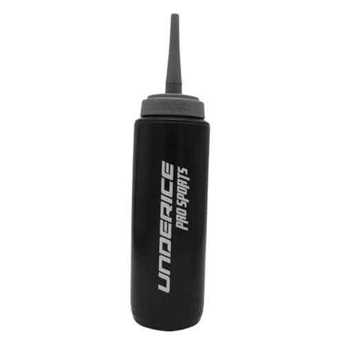 Sports Squeeze Water Bottle Water Cup Leakproof Long Nozzle Drink Bottle for Exercise Boxing Fitness Football Ice Hockey, Black